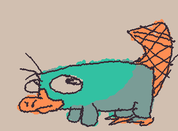 Just a normal platypus (btw Im slowly running out of ideas of who to draw suggest me some please)