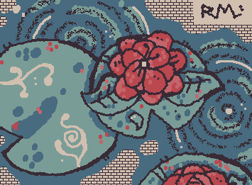Something I doodled in history class earlier, I tried a new palette. :)