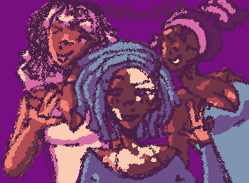 The dyed hair trio