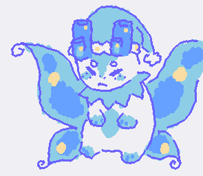 Here comes the snow!! Icedagger from Phighting as a bean :3