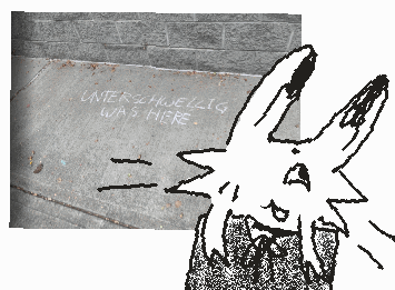 i wrote my name with chalk all over school