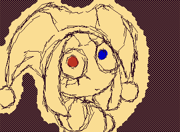 Pomni with really wonky perspective TvT
