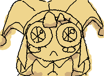 忙しくて低浮上でしたごめんね。最近はまってるアニメのキャラ描いておきます。/ This is the character I'm obsessed with lately.
chara:ポムニ (TADC)/Pomni from TADC