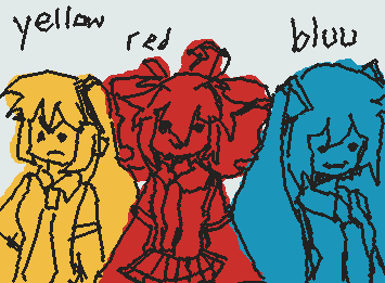 triple baka i like drawing them