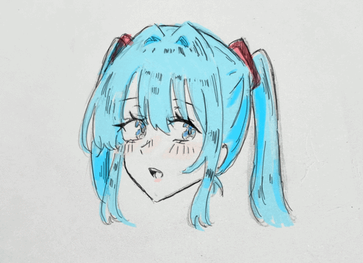 この前、授業中に提出するプリントに描いちゃって、消さなきゃいけなかったミクちゃんです。可愛かったので、写真に保存しときました!
あと、色は後からiPadでつけてます‼️