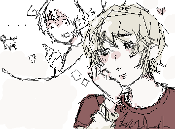 "im not gay" ahh creature... anyways my beautiful! awesome! very straight (trust) oc's... also the thing is scared of small dogs hehhehehhehehehhehe WAHHHHHHHHH