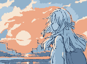 帰り道の夕焼け