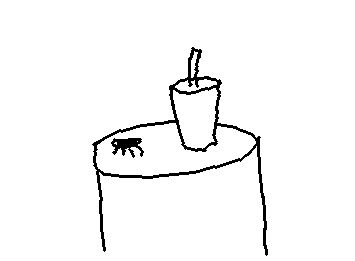 Lil guy I found while drinking Mah drink yesterday