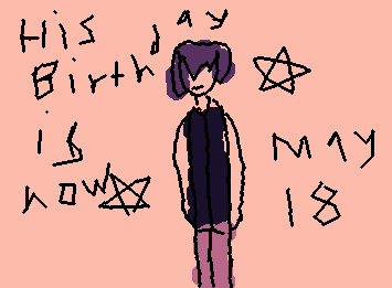 MOONBEAM-19's birthday is now! previously, I draw him! It is his lucky day to spawn when his birday now!