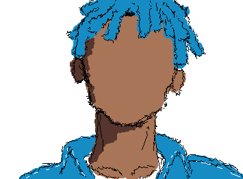 trying to draw XXXTENTACION in "Sauce" (1:10 min) but dunno how to do his face. Someone to help me ? DM for more information