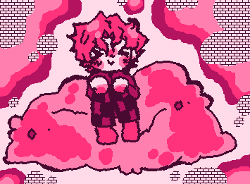 Rook in pajamas sitting on a cloud! Aw... so cute! <3