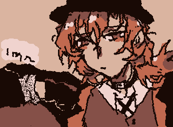 chuuya (bsd) :D drawing his hair was hella hard tho TT