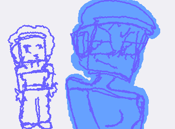 doodle of my OAW/ROT/TOR oc pepi or sum✌️🥹