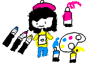 絵の具足しても下手は下手::wp-frog-party-blob::