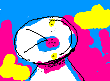 idk i having artblock, help me, somebody in pinterest put my art as ai modified WTF is wrong with it? i did not use ai >:(