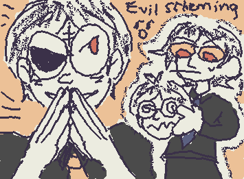 Requested by @RAYSNOTREAL !! Evil rob from evil hall (ft evil zubin🤯) I searched up all about that comic and it was WILD 👁️👄👁️ sorry for inactivity y’all🥀