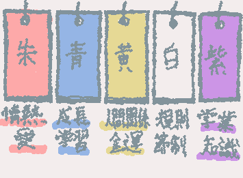 【これから短冊描く人へ】短冊の色ごとにかける願いも違うっぽいね
現代はそこまで厳格じゃないからある程度好きな色使って大丈夫だと思うよ(せっかくなら合わせてみるのも面白いかも…?)
参考程度にドゾー