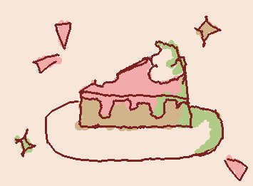 te hice una tarta de fresa!, espero te guste<3