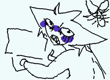 When the cockroach flies toward you, wanting to give you a hug while you're drawing ((you're afraid of cockroaches))