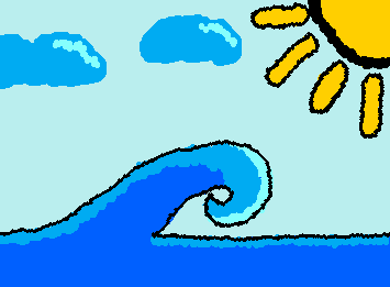 An ocean wave. Part of my "Nature" series.