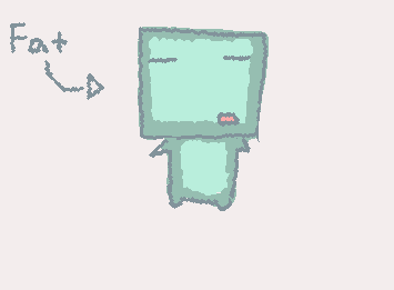 couldnt think of anything to draw so heres avery if he was a fat chud baby (also i found my missing headphones!)