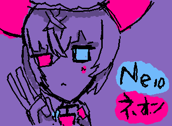 そういえばこのアプリでネオン描いてないなと思ったんで描きやしたなんか日に日に✌上手くなってるよね