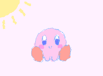 A silly Kirby doodle :D