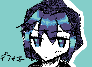 A rare example of successful graffiti.
落書きが成功した稀有な例、、、デフォ子かわいいよデフォ子