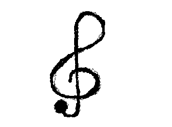 Treble clef (idk what to draw anymore my brain is literally a rock rn)