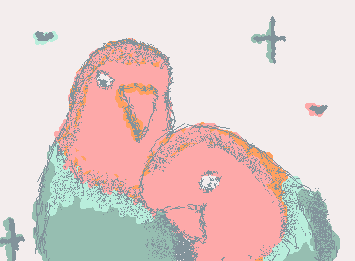 @innko インコを描きました〜！！むずかった😓